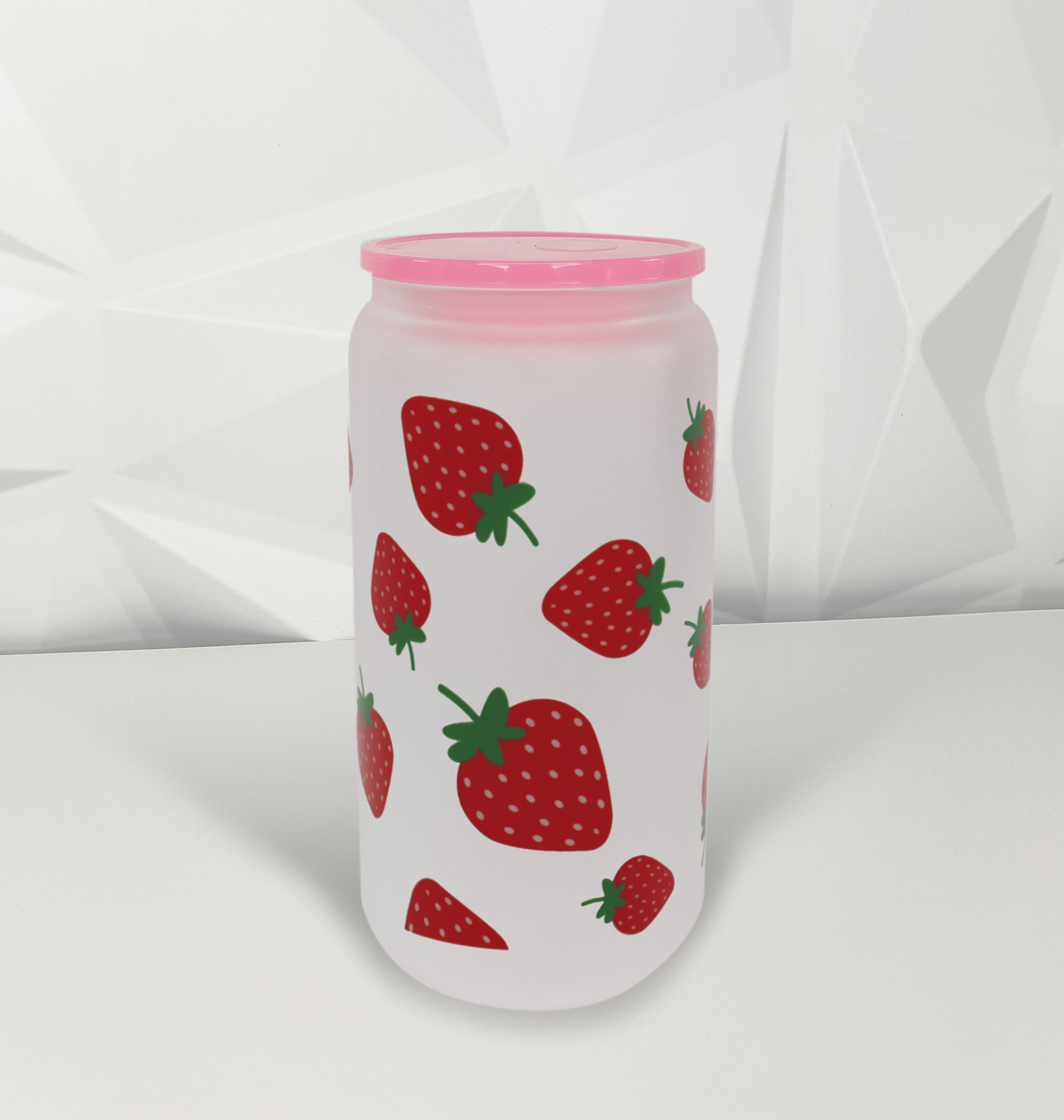 Strawberries - Red| 16oz Libby Glass Tumbler