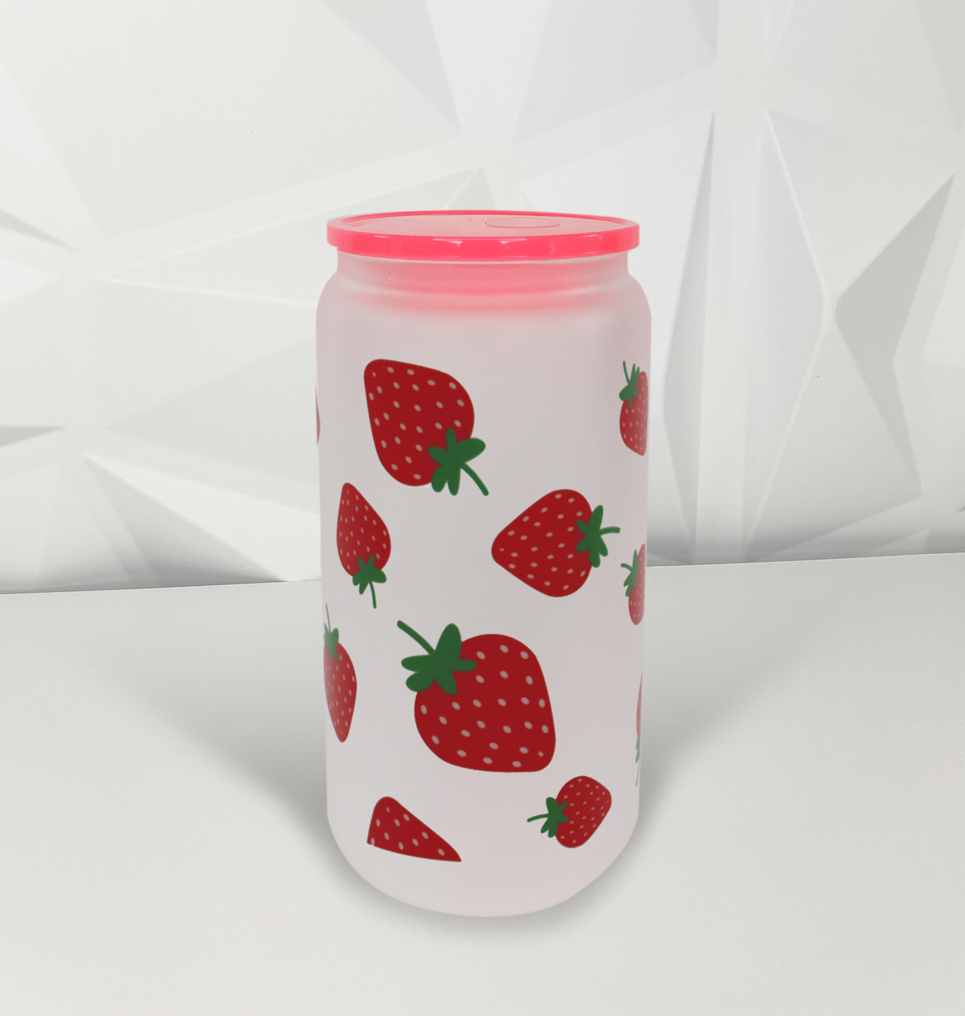 Strawberries - Red| 16oz Libby Glass Tumbler