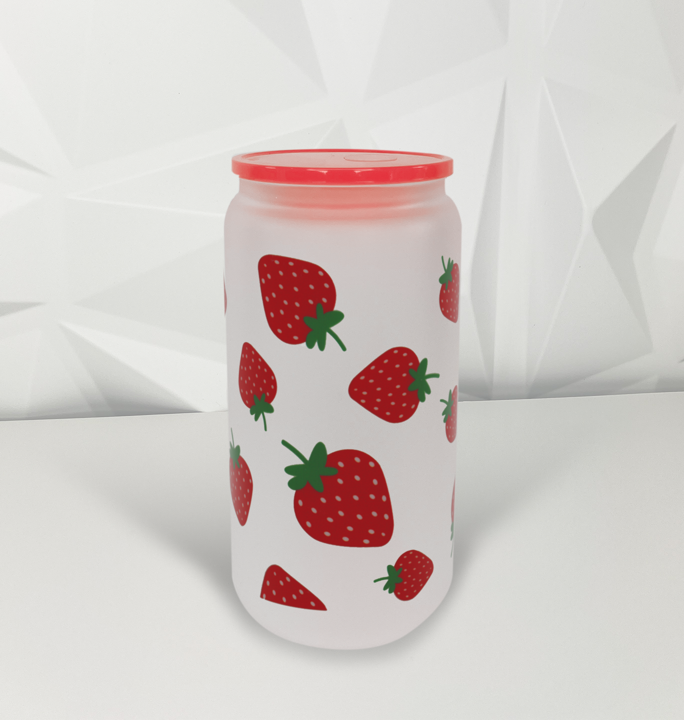 Strawberries - Red| 16oz Libby Glass Tumbler