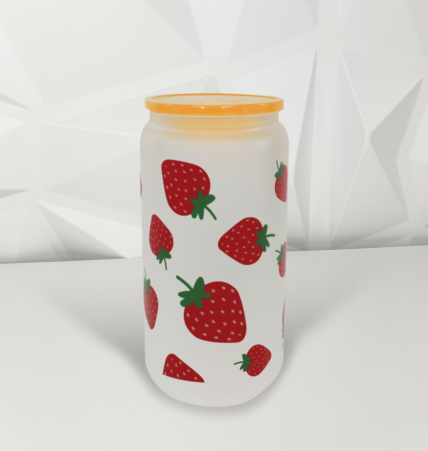 Strawberries - Red| 16oz Libby Glass Tumbler