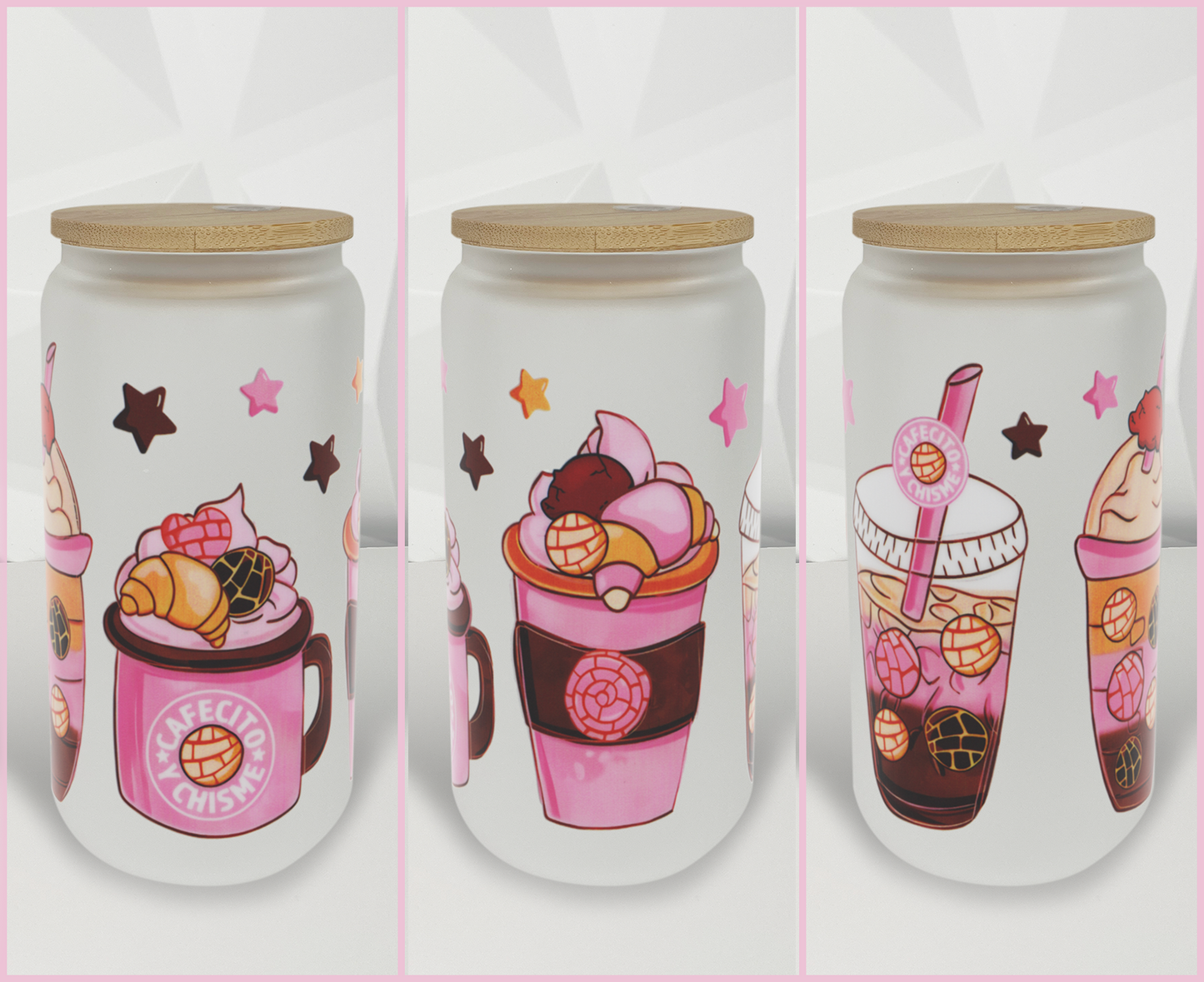 Cafecito Y Chisme - Stars | 16oz Libby Glass Tumbler