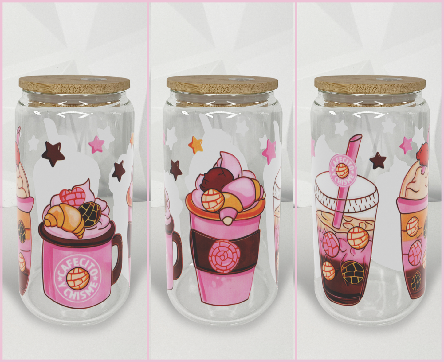 Cafecito Y Chisme - Stars | 16oz Libby Glass Tumbler