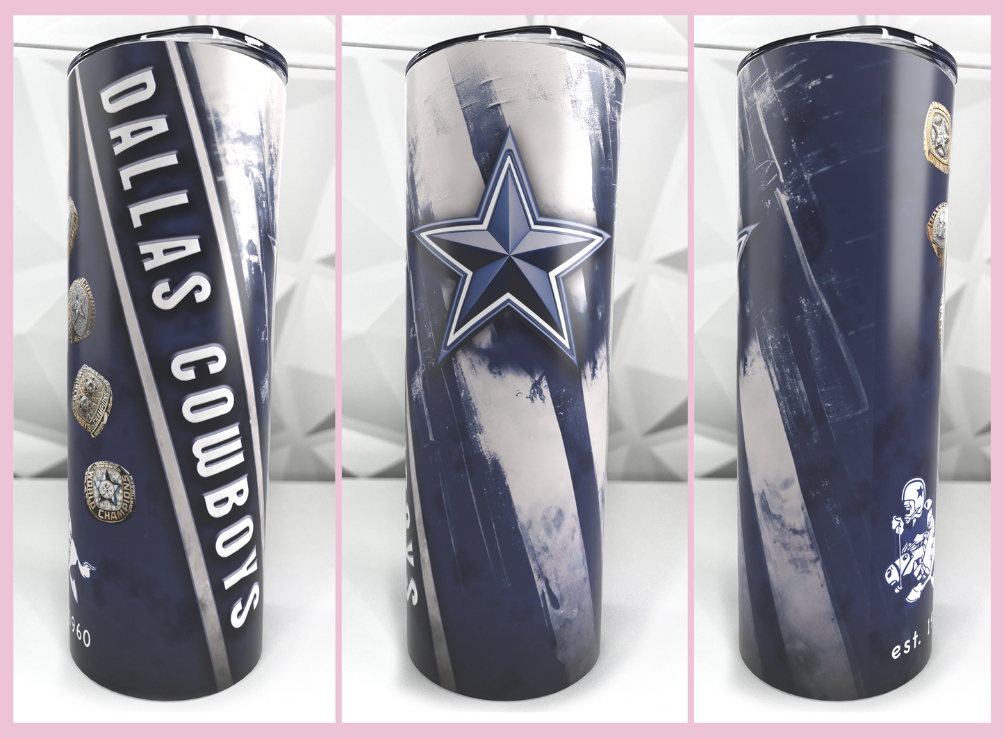 Cowboys | 20oz Stainless Steel Skinny Coffee Tumbler