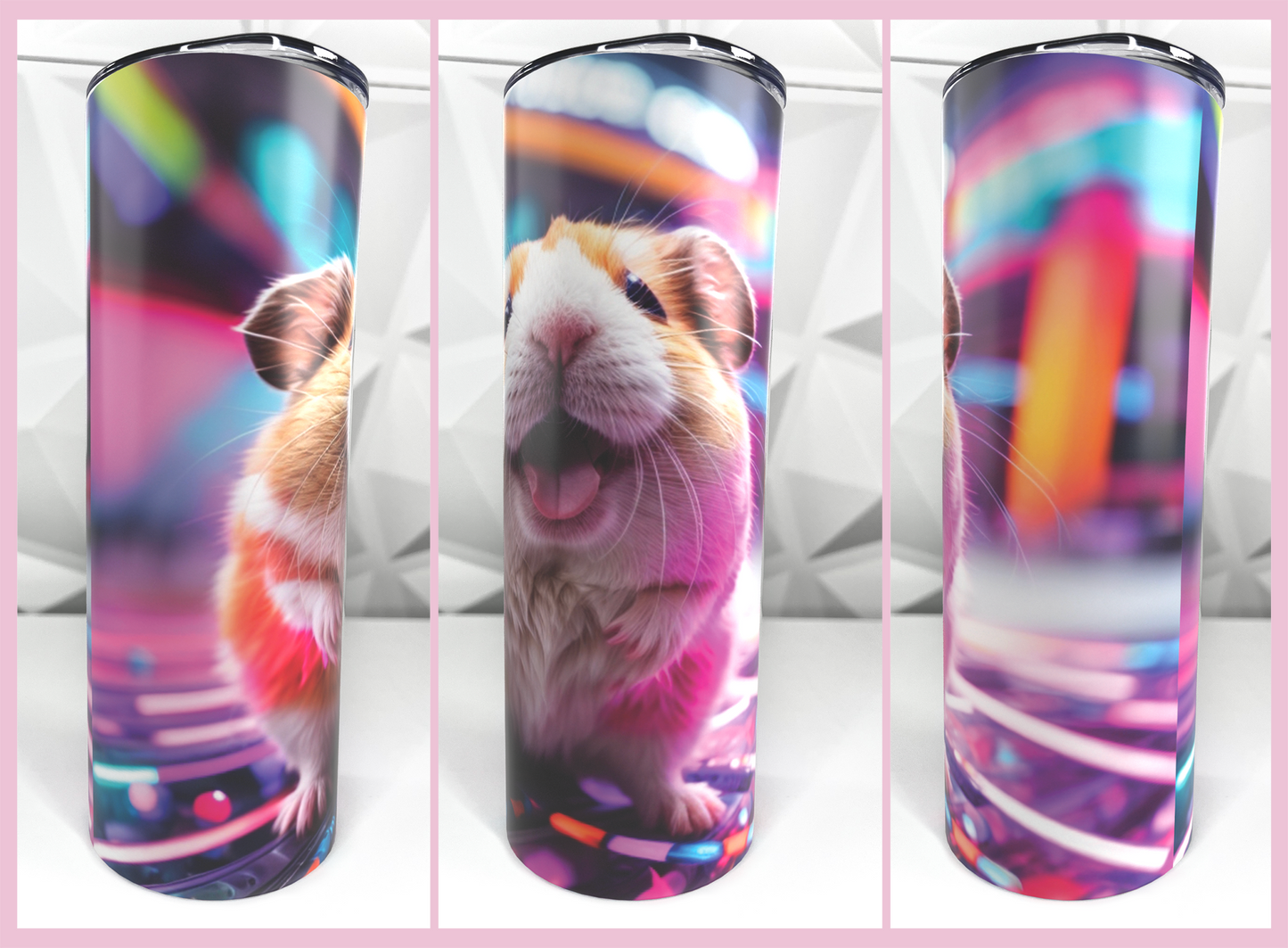 Hamster Rave | 20oz Stainless Steel Skinny Coffee Tumbler
