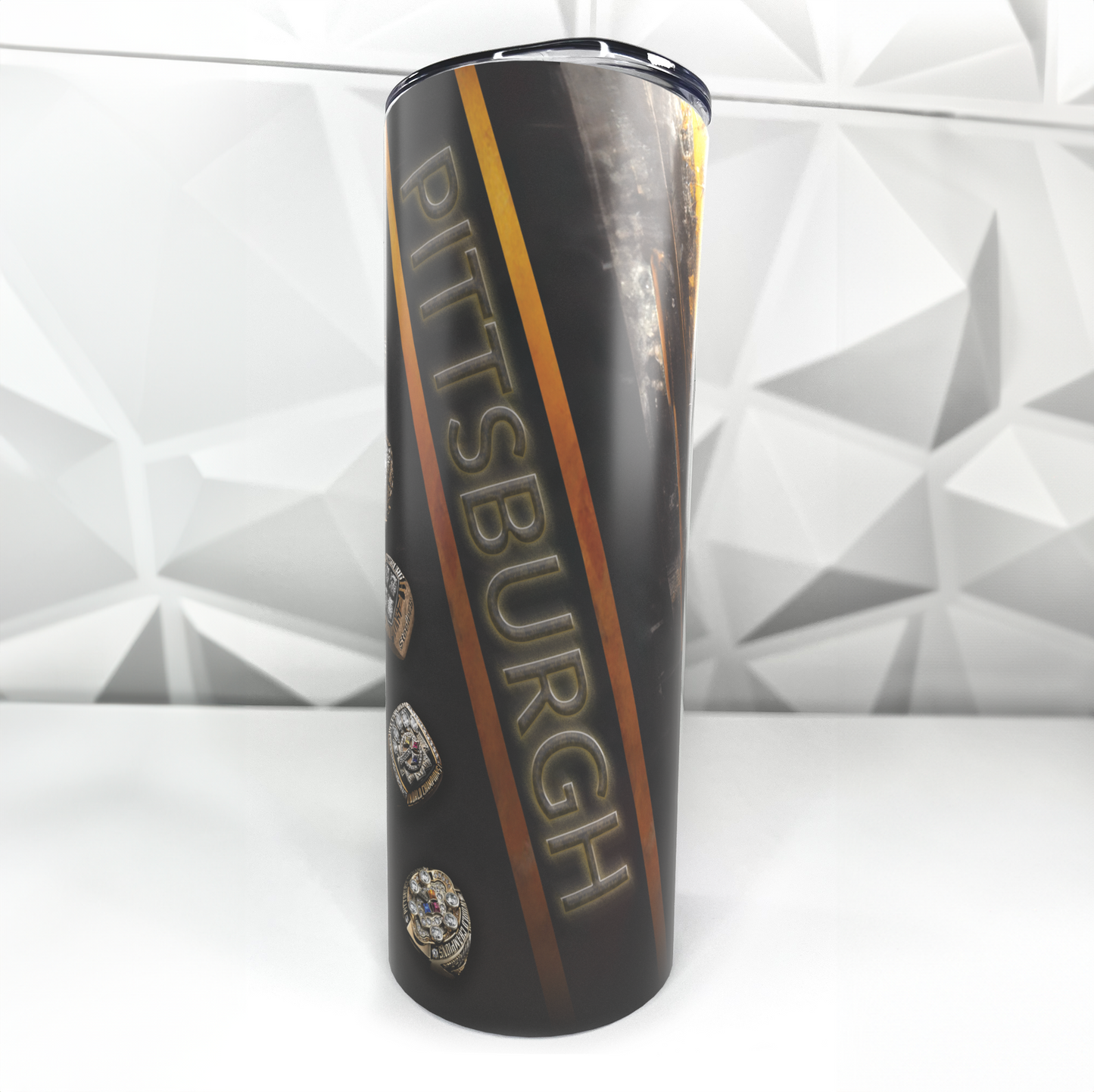 Steelers Football | 20oz Stainless Steel Skinny Coffee Tumbler