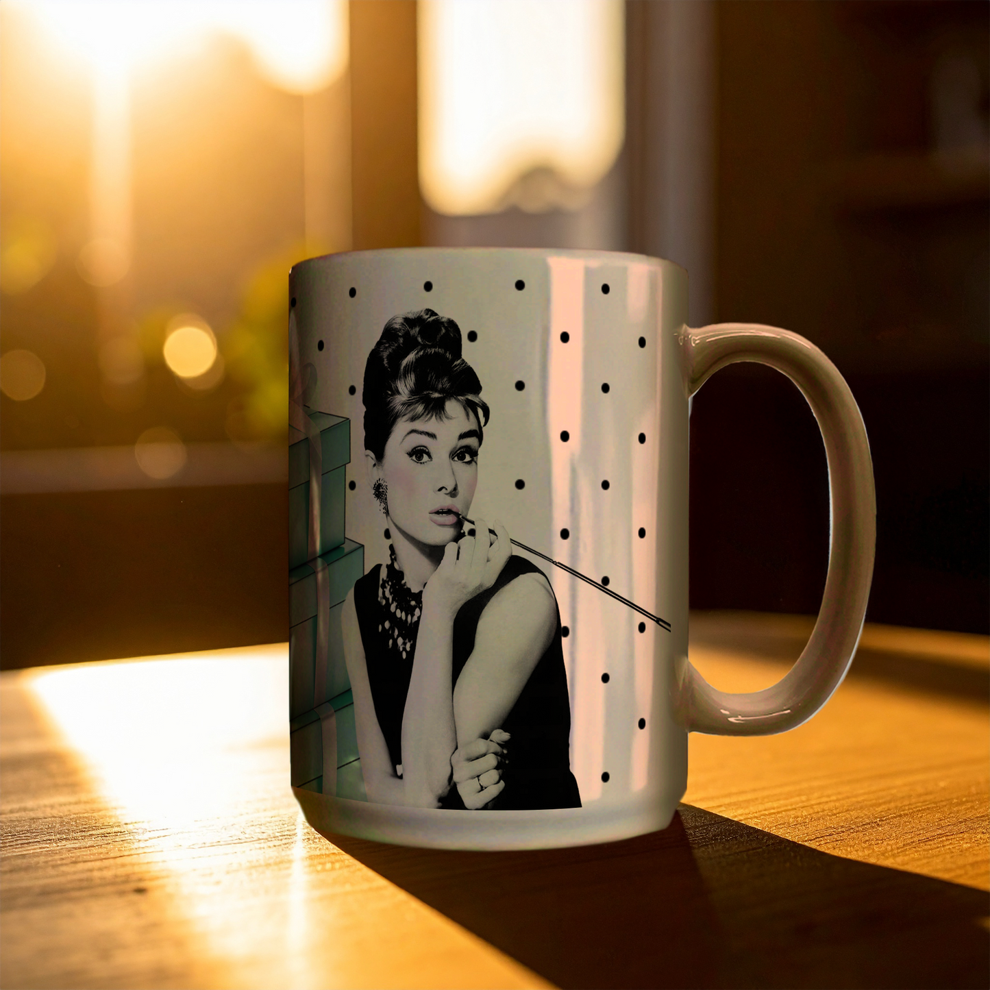 Audrey Hepburn - Polka-Dots | 15oz Mug