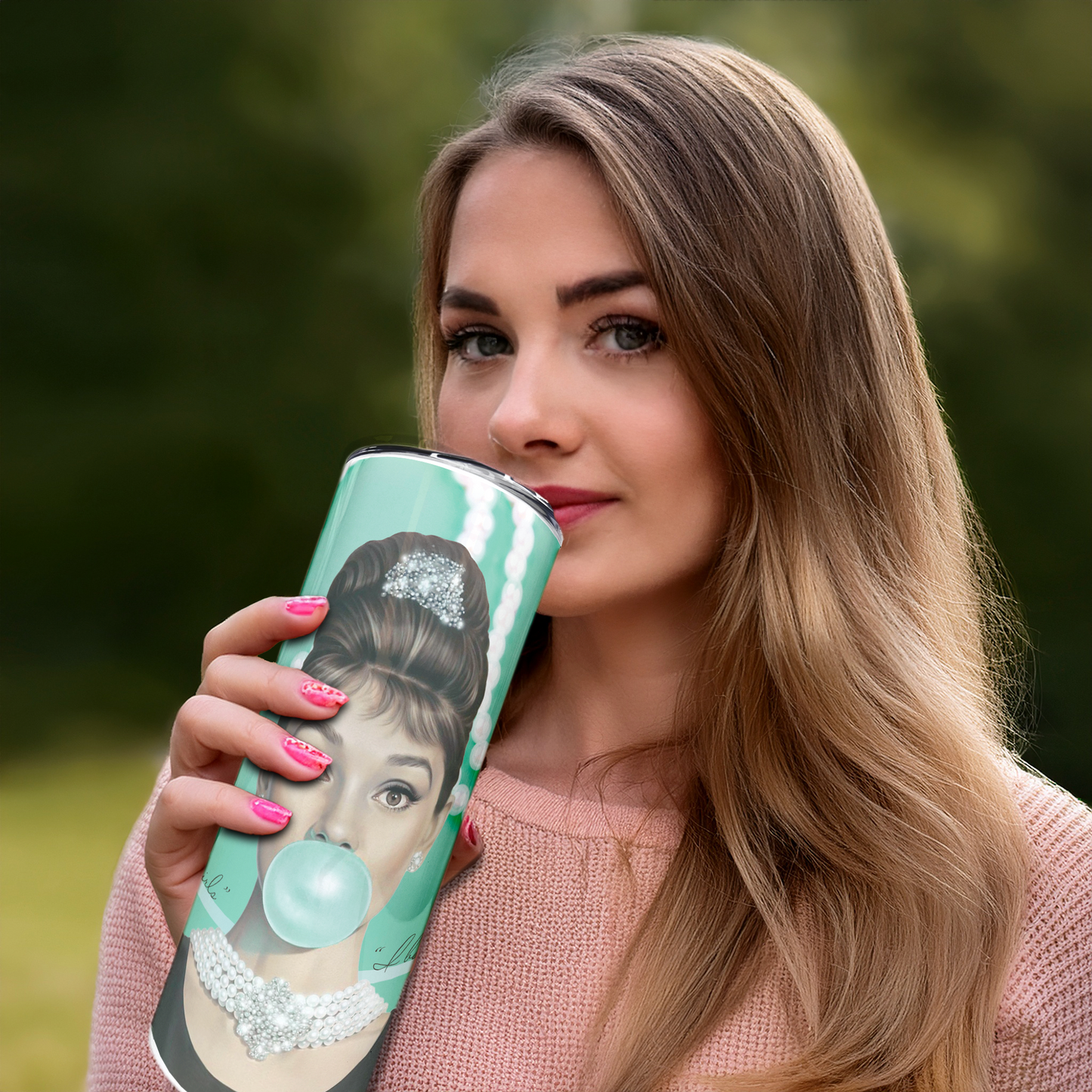 Audrey | 20oz Stainless Steel Skinny Coffee Tumbler