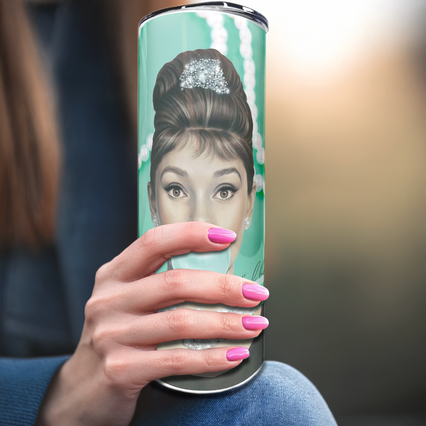 Audrey | 20oz Stainless Steel Skinny Coffee Tumbler