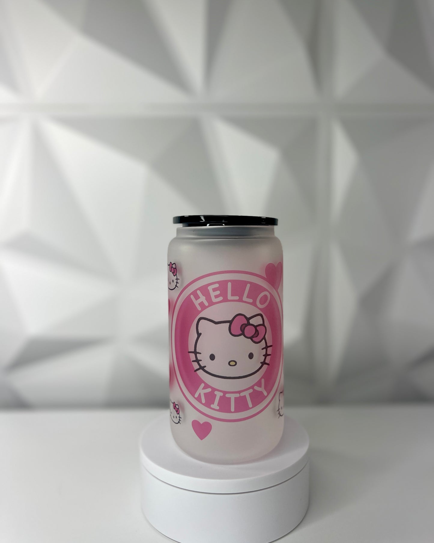iHeart Hello Kitty | 16oz Libby Frosted Glass Tumbler
