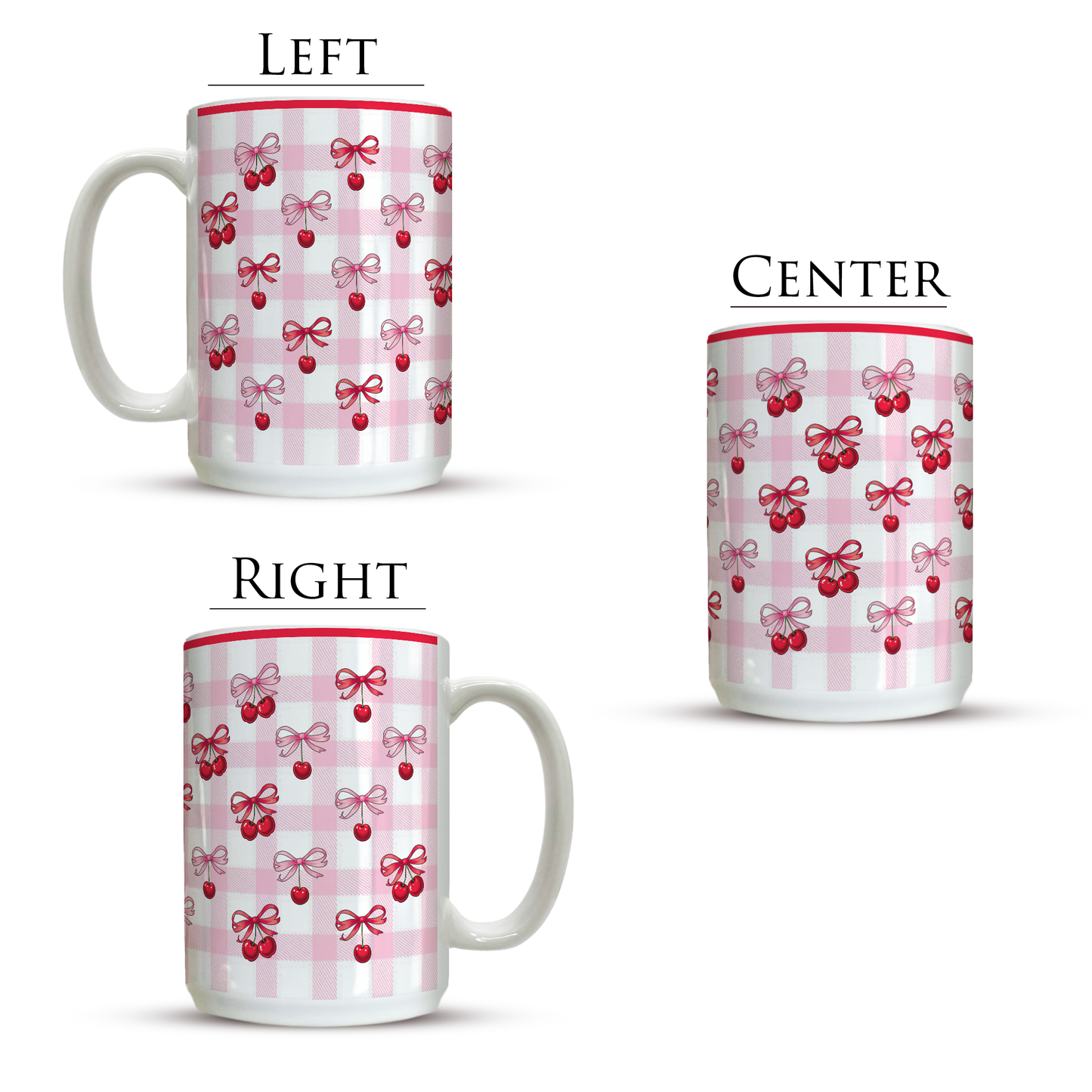 Cherries Bows | 15oz Mug