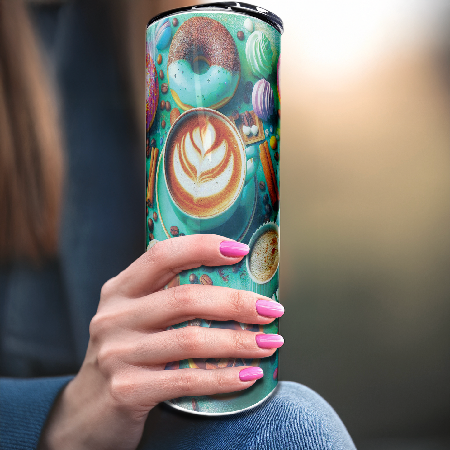 Coffee at Tiffany's | 20oz Stainless Steel Skinny Coffee Tumbler