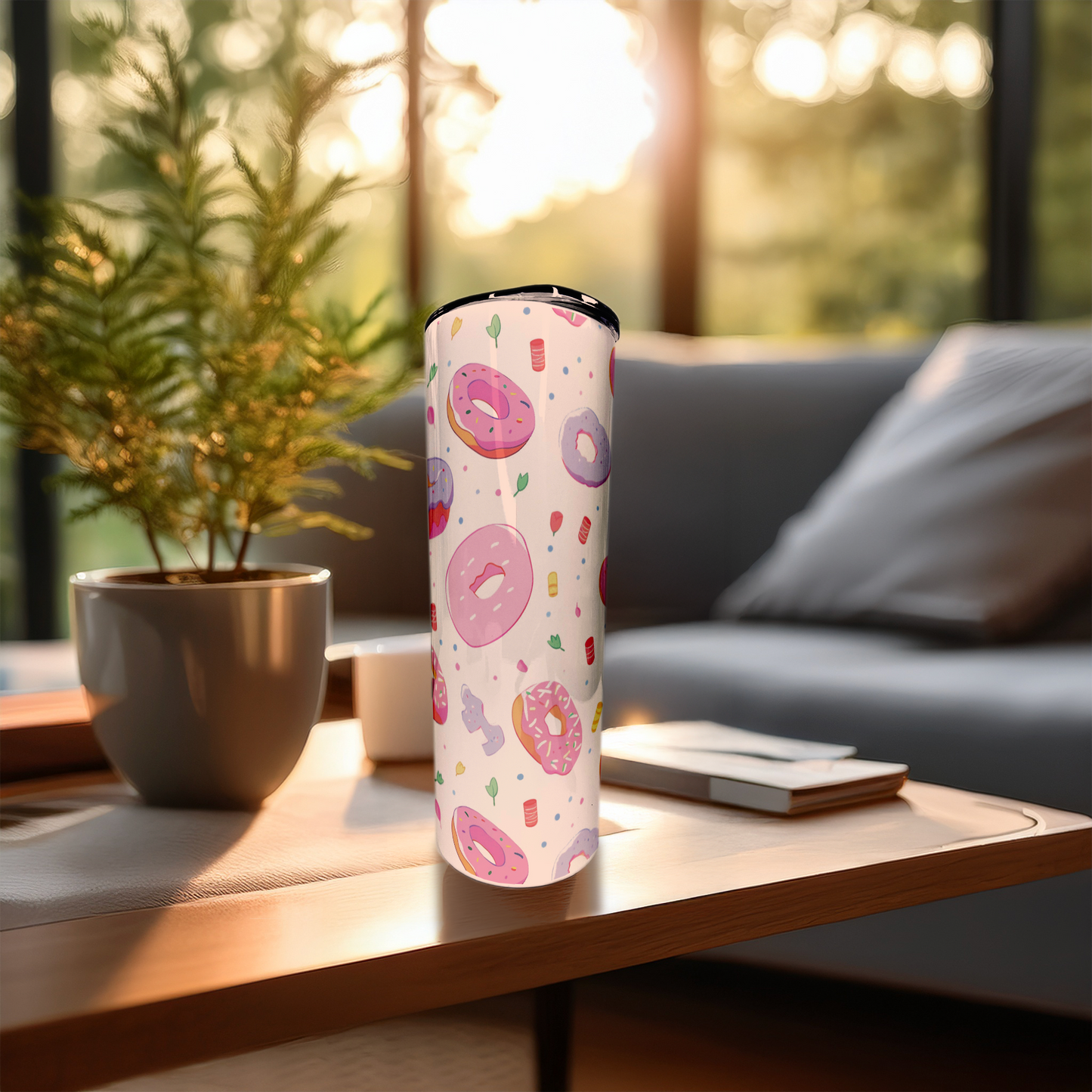 Donuts | 20oz Stainless Steel Skinny Coffee Tumbler