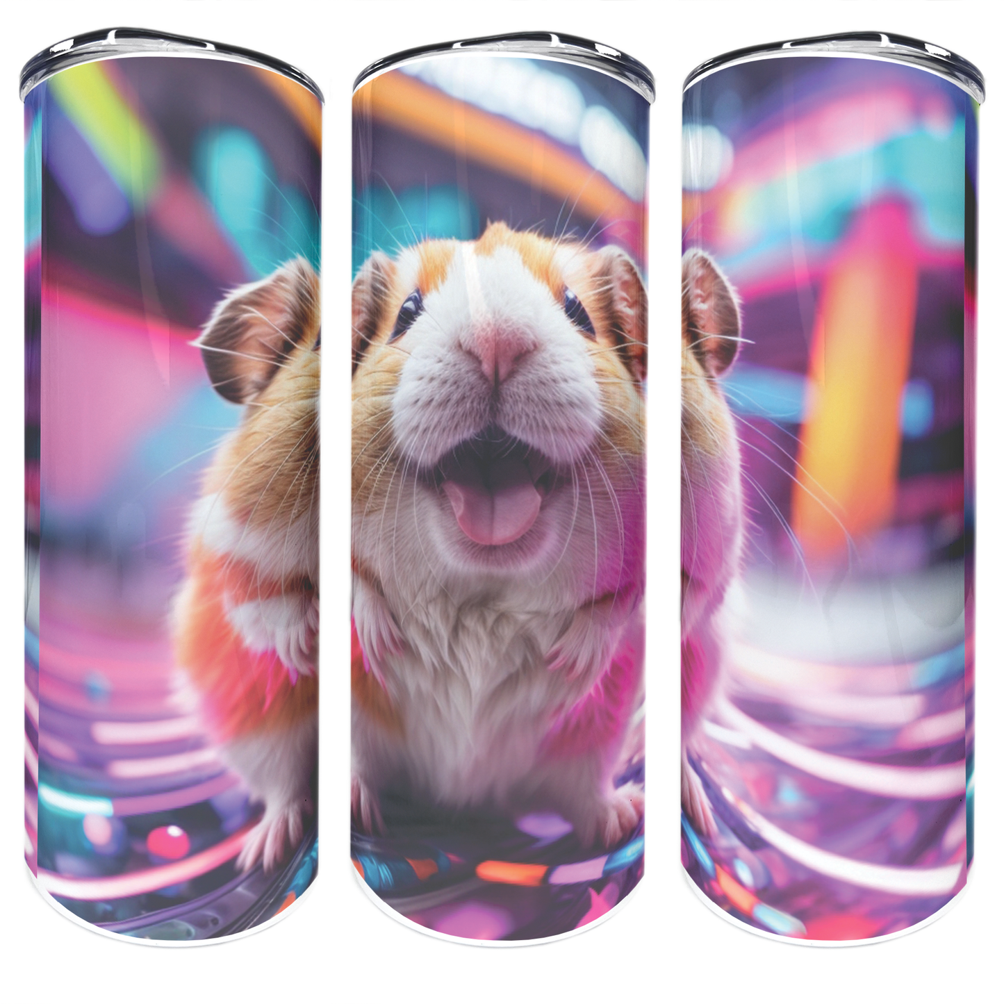 Hamster Rave | 20oz Stainless Steel Skinny Coffee Tumbler