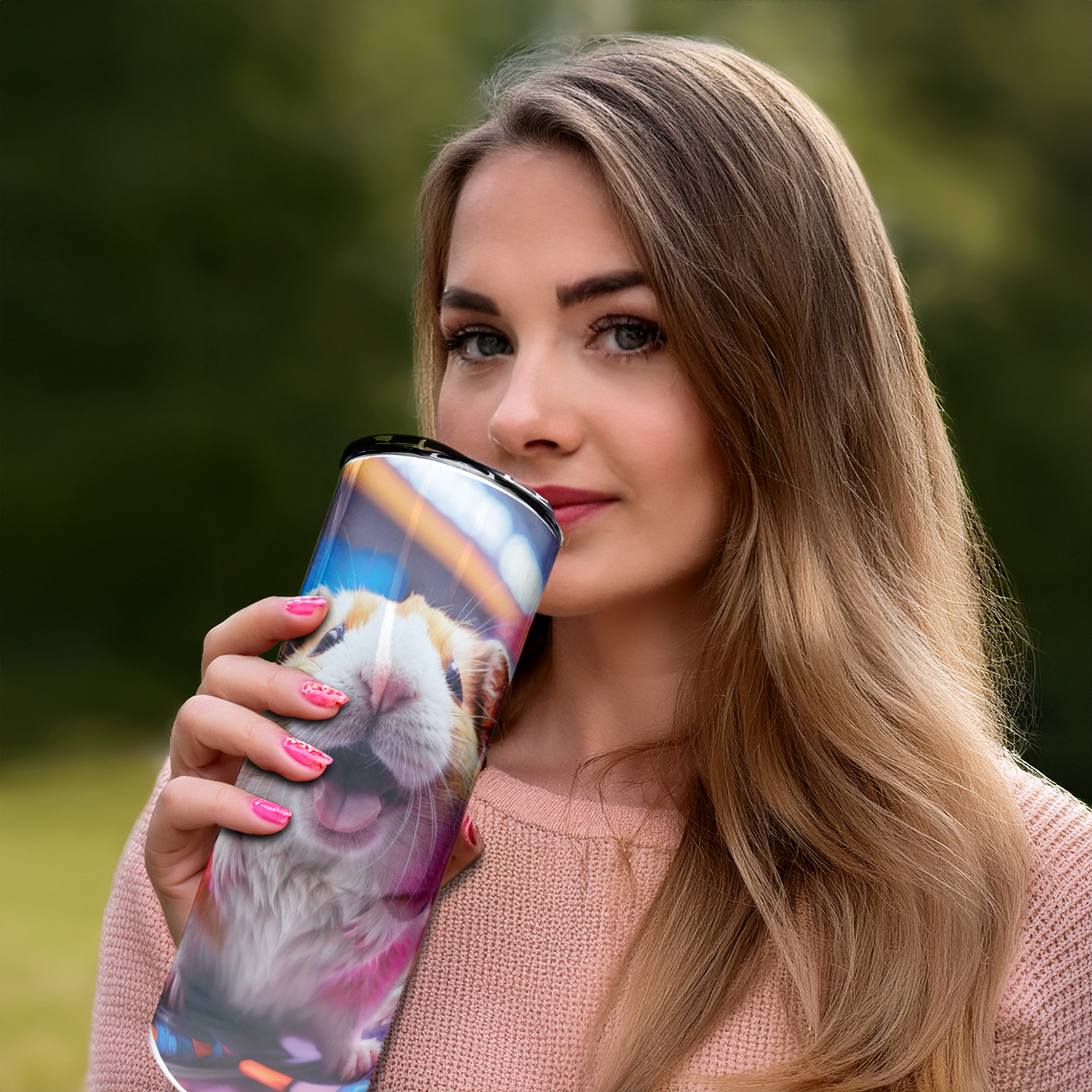 Hamster Rave | 20oz Stainless Steel Skinny Coffee Tumbler