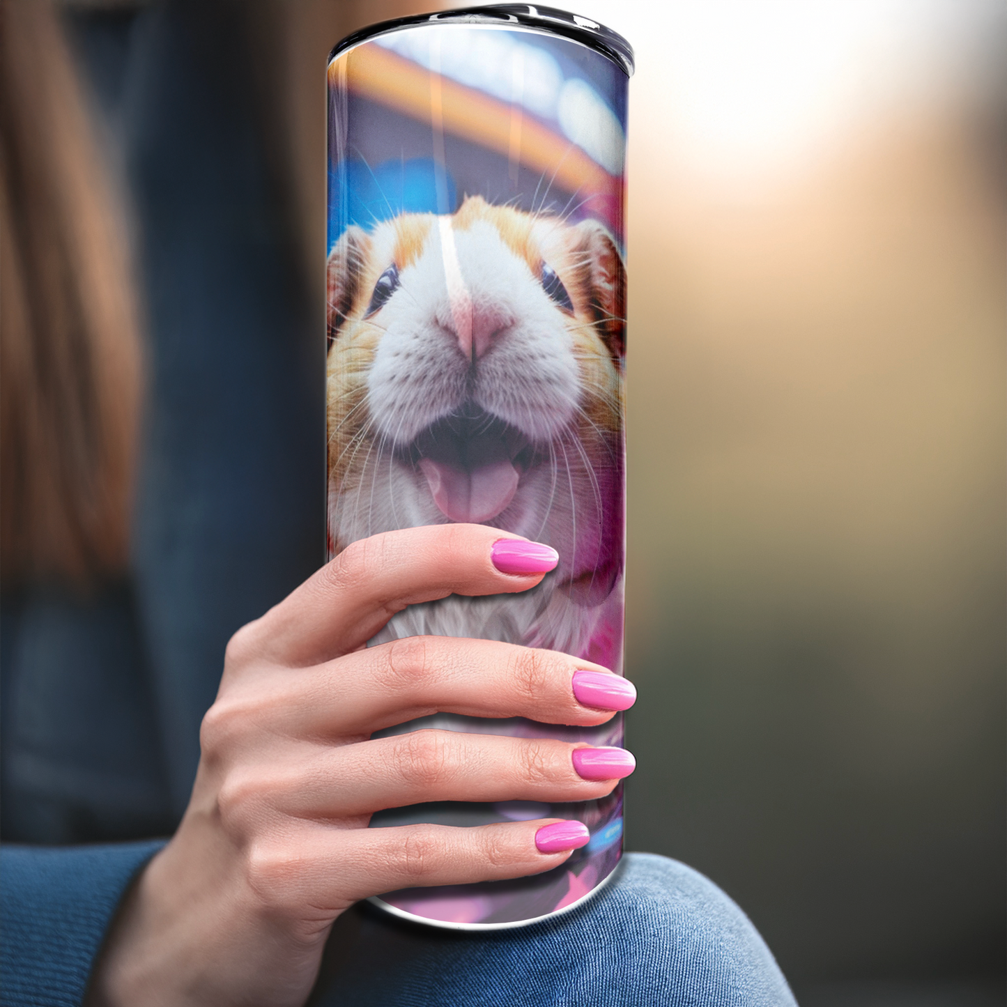 Hamster Rave | 20oz Stainless Steel Skinny Coffee Tumbler