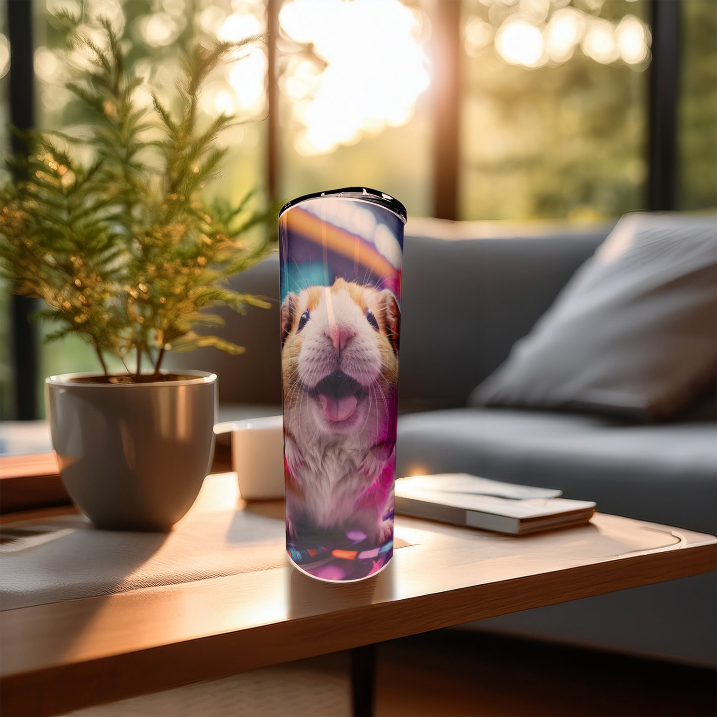 Hamster Rave | 20oz Stainless Steel Skinny Coffee Tumbler