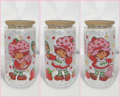 Strawberry Girl - Mirror | 16oz Libby Glass Tumbler