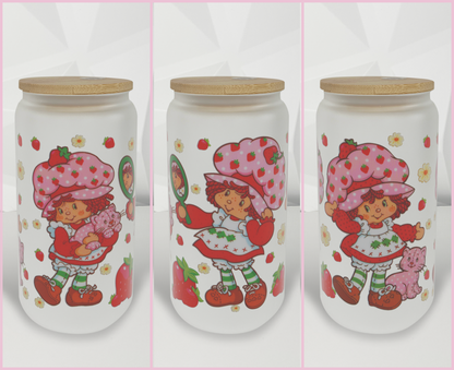 Strawberry Girl - Mirror | 16oz Libby Glass Tumbler