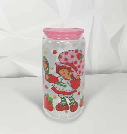 Strawberry Girl - Mirror | 16oz Libby Glass Tumbler