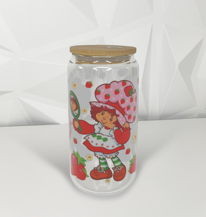 Strawberry Girl - Mirror | 16oz Libby Glass Tumbler