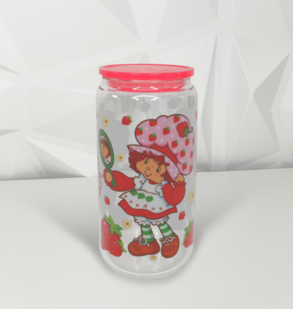 Strawberry Girl - Mirror | 16oz Libby Glass Tumbler