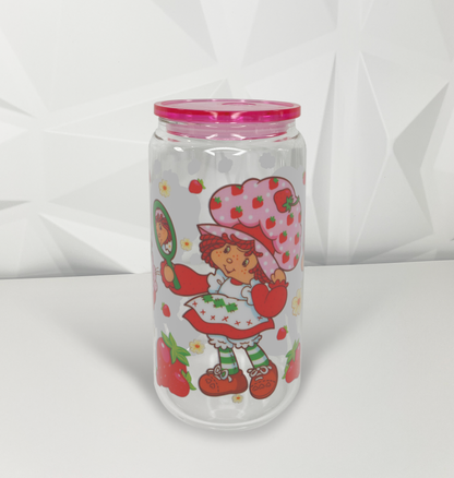 Strawberry Girl - Mirror | 16oz Libby Glass Tumbler