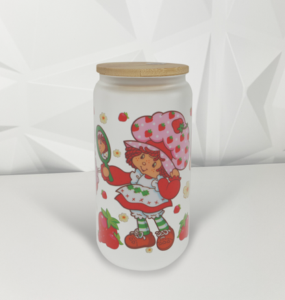 Strawberry Girl - Mirror | 16oz Libby Glass Tumbler