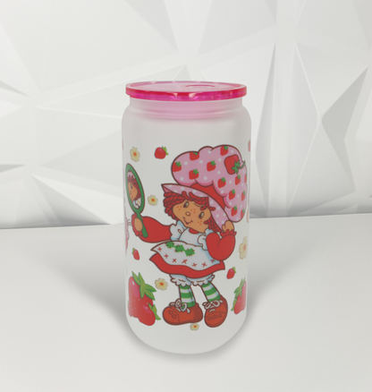 Strawberry Girl - Mirror | 16oz Libby Glass Tumbler