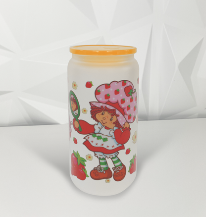 Strawberry Girl - Mirror | 16oz Libby Glass Tumbler