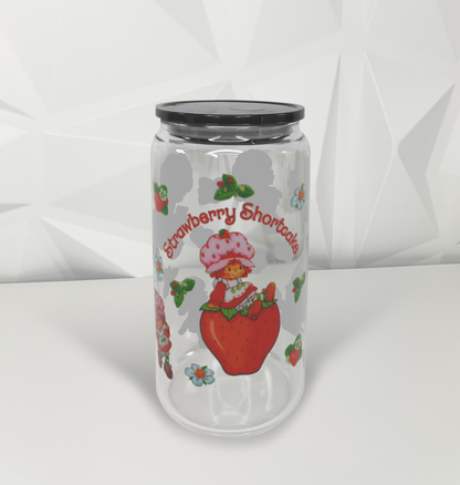 Strawberry Girl -02 | 16oz Libby Glass Tumbler