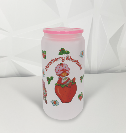 Strawberry Girl -02 | 16oz Libby Glass Tumbler