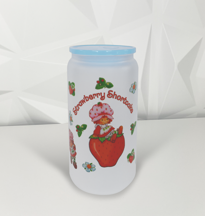 Strawberry Girl -02 | 16oz Libby Glass Tumbler