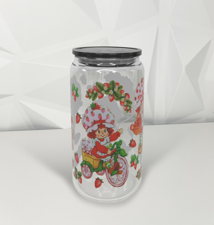 Strawberry Girl - Vines | 16oz Libby Glass Tumbler