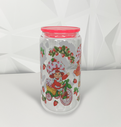 Strawberry Girl - Vines | 16oz Libby Glass Tumbler