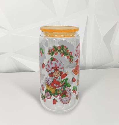 Strawberry Girl - Vines | 16oz Libby Glass Tumbler