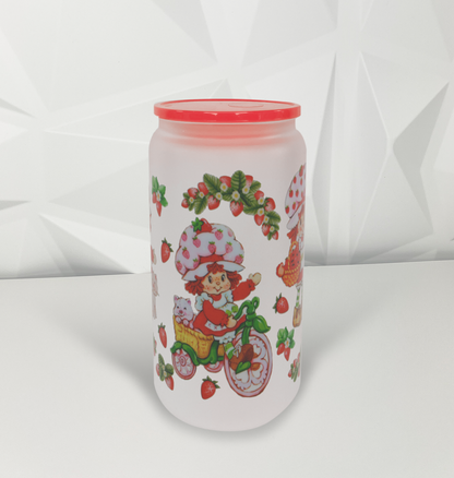 Strawberry Girl - Vines | 16oz Libby Glass Tumbler