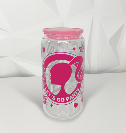 Pink Doll - 01 | 16oz Libby Glass Tumbler