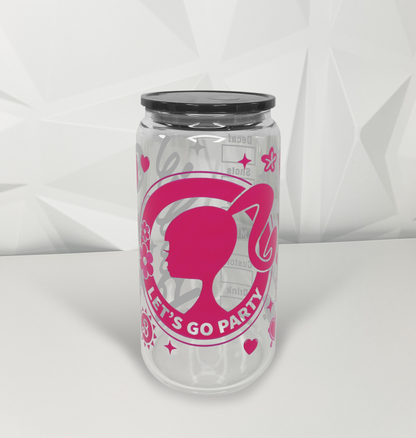 Pink Doll - 01 | 16oz Libby Glass Tumbler