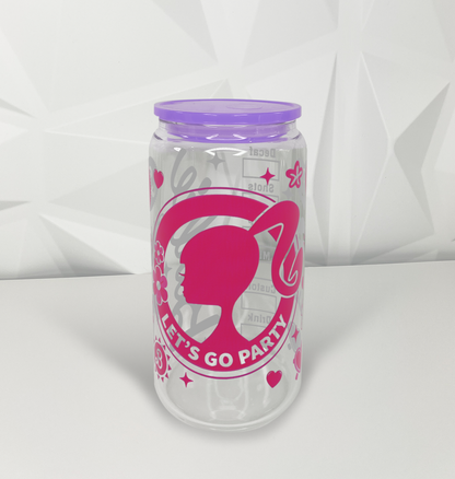 Pink Doll - 01 | 16oz Libby Glass Tumbler