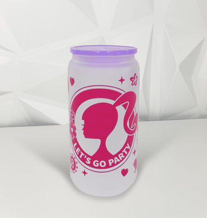 Pink Doll - 01 | 16oz Libby Glass Tumbler