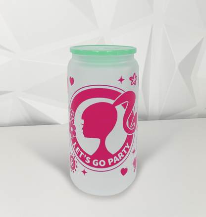 Pink Doll - 01 | 16oz Libby Glass Tumbler