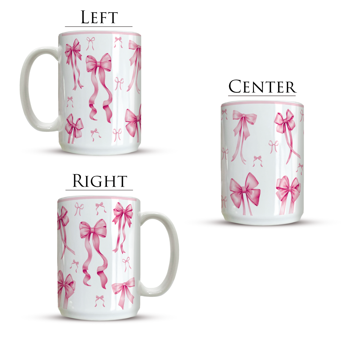 Pink Bows | 15oz Mug