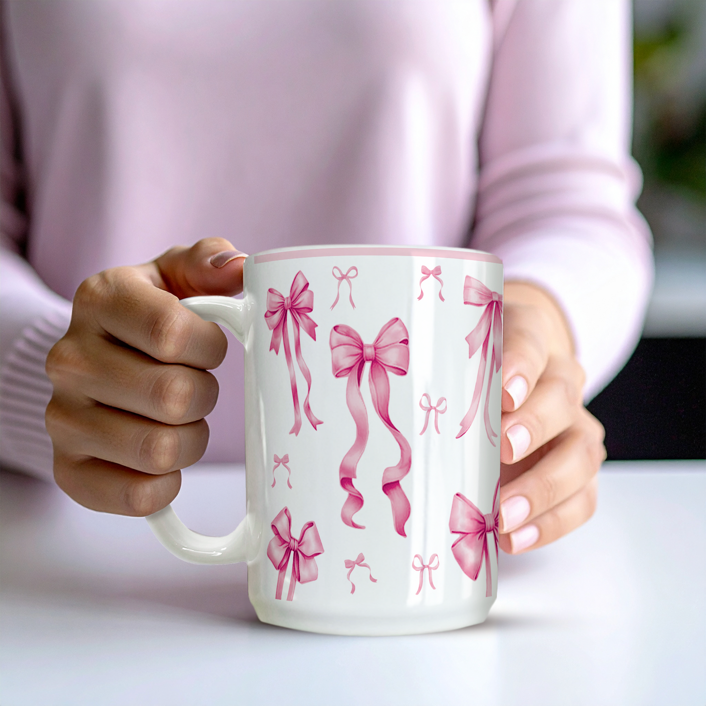 Pink Bows | 15oz Mug