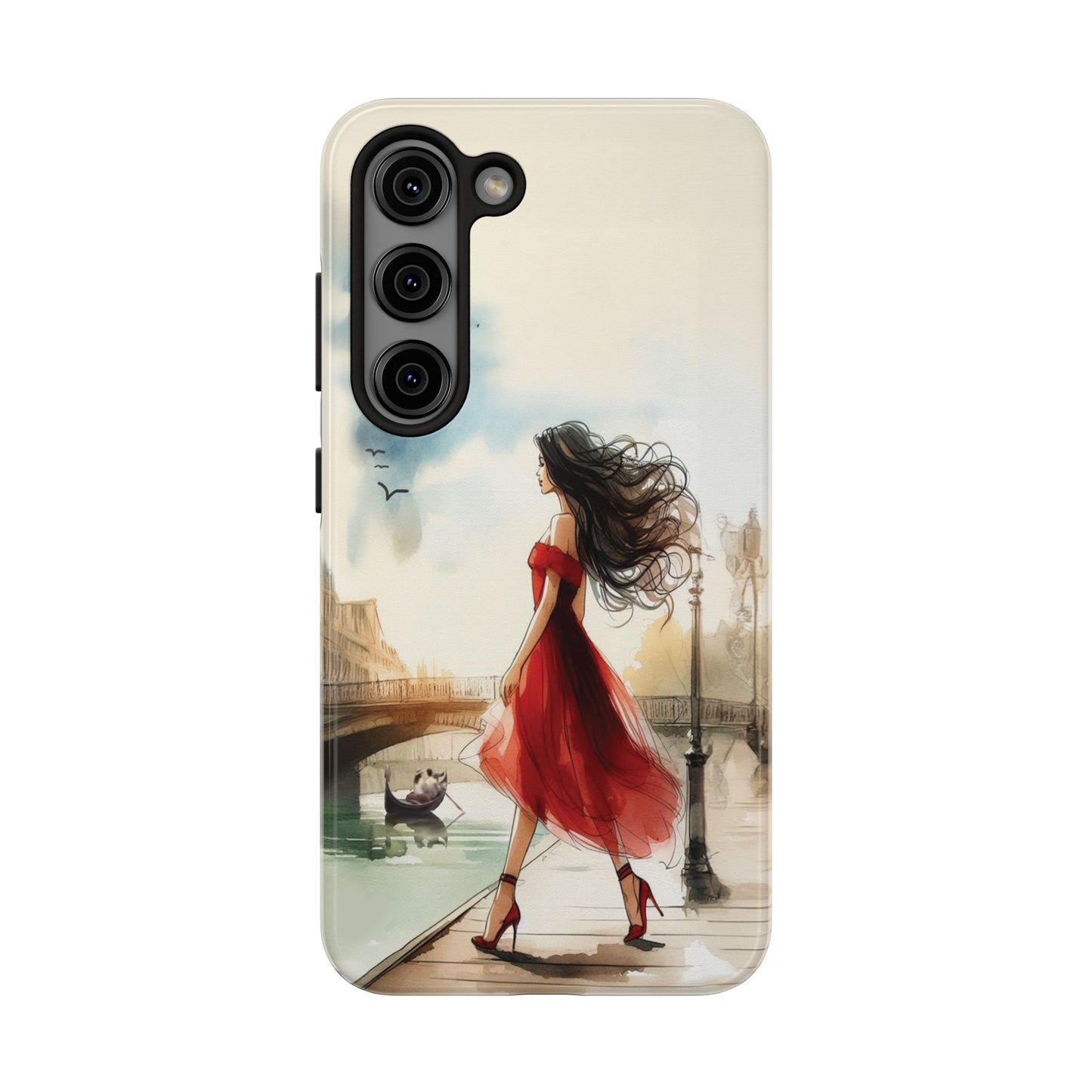 Lady in Red - Tough Phone Cases