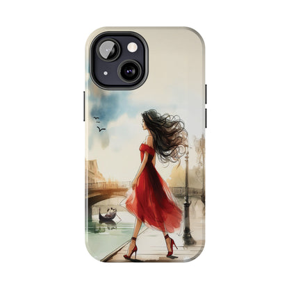 Lady in Red - Tough Phone Cases