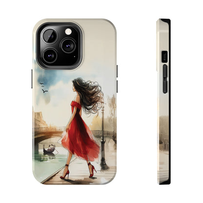 Lady in Red - Tough Phone Cases