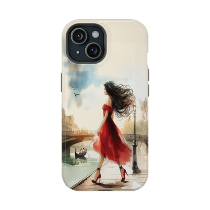 Lady in Red - MagSafe iPhone Tough Case