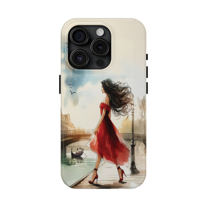 Lady in Red - Tough Phone Cases