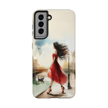 Lady in Red - Tough Phone Cases