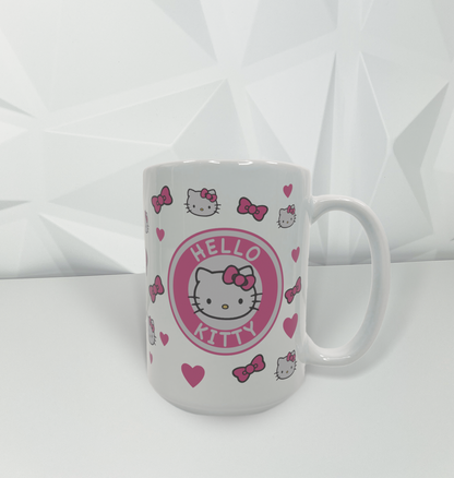 Cartoon Kitty - Hearts & Bows | 15oz Mug